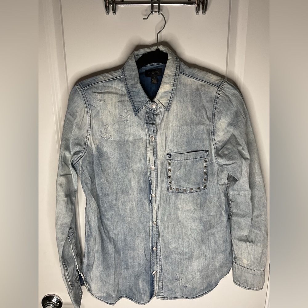 True Religion Women's Denim Blouse